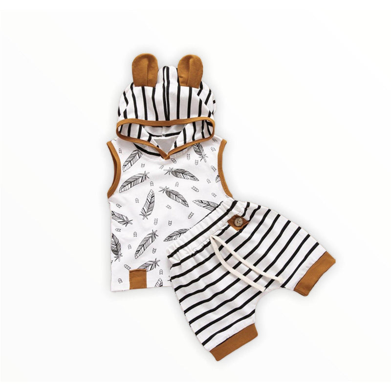 Striped feather set